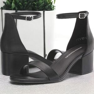 Amazon Essentials Nola Heeled Black Sandals Size 6.5 BNIB